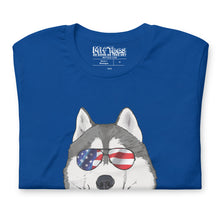 Load image into Gallery viewer, &#39;Merica Husky t-shirt
