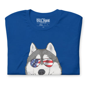 'Merica Husky t-shirt