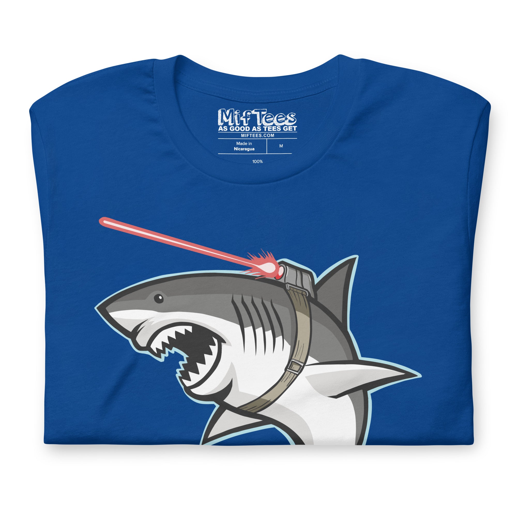 Shark with Laser Beam Short-Sleeve Unisex T-Shirt