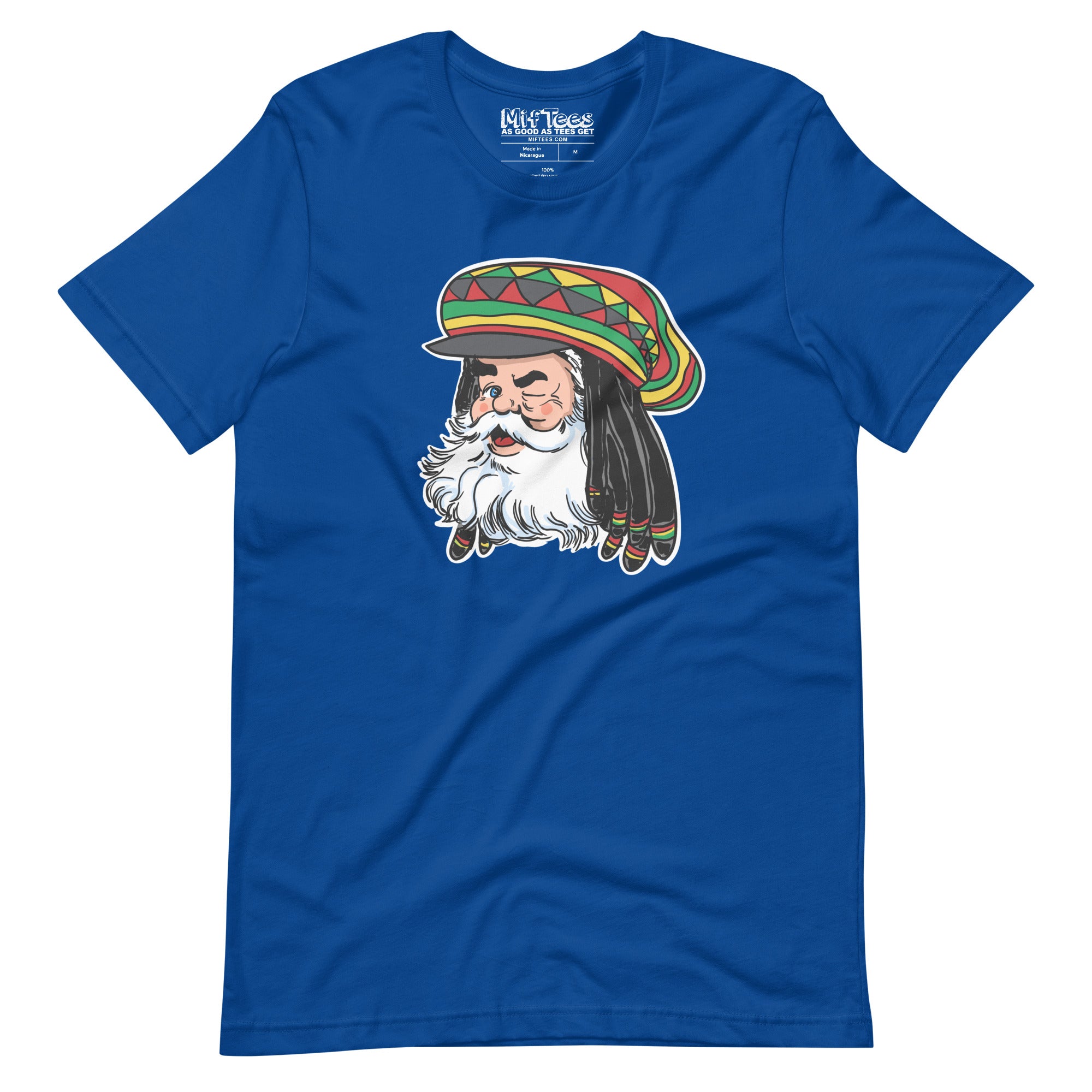 Santa with Rasta Hat t-shirt