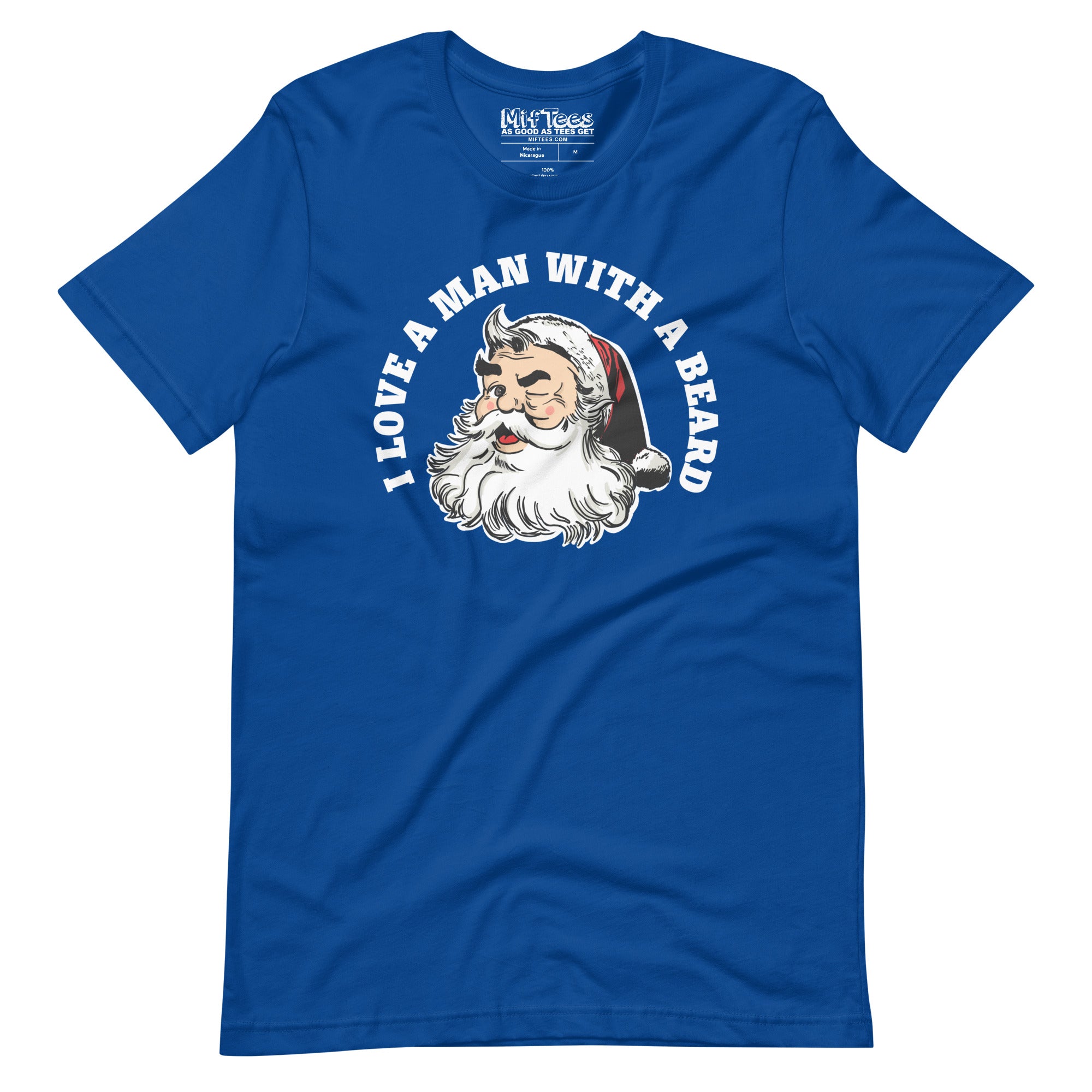 Santa I love a man with a beard t-shirt