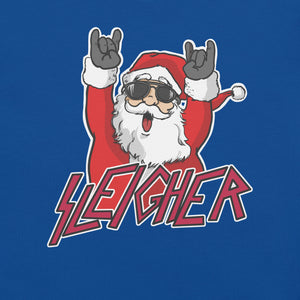 Metal Christmas Sleigher Santa t-shirt