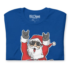 Metal Christmas Sleigher Santa t-shirt