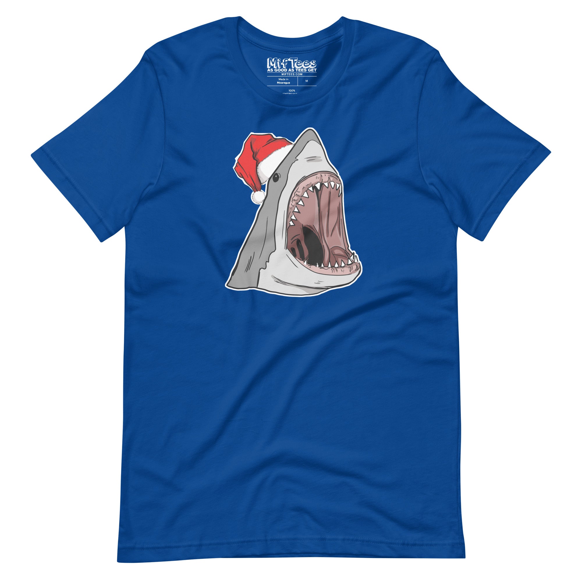 Shark with Santa  Hat t-shirt