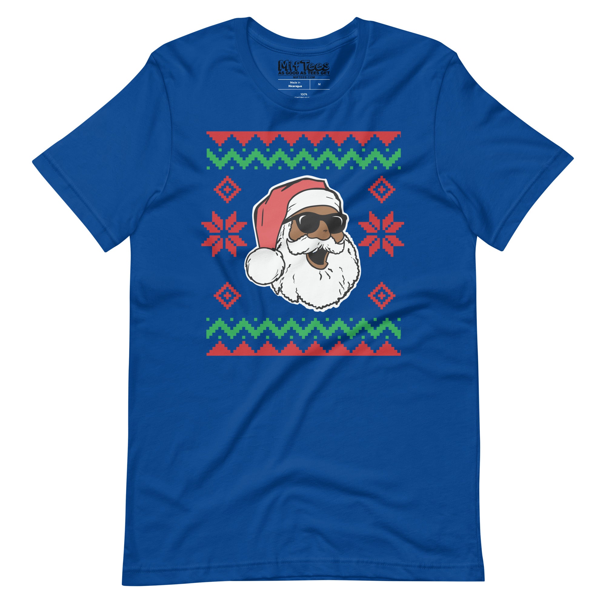 Black Santa Ugly Christmas t-shirt