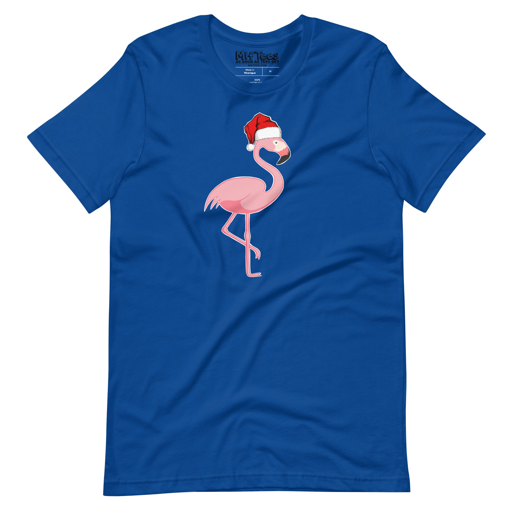 Pink Flamingo with Santa Hat t-shirt