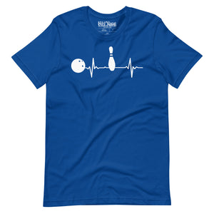 Bowling heartbeat t-shirt