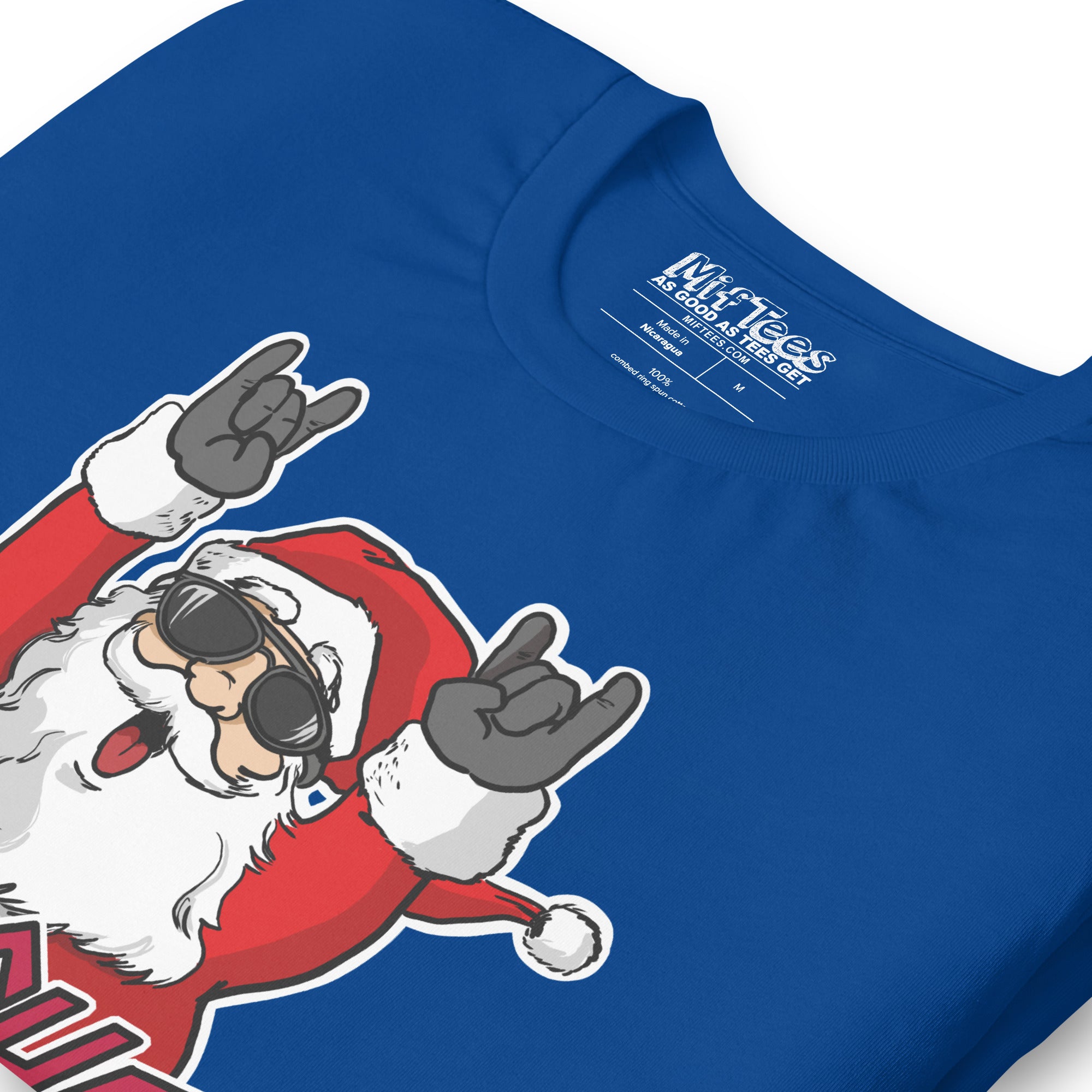 Metal Christmas Sleigher Santa t-shirt