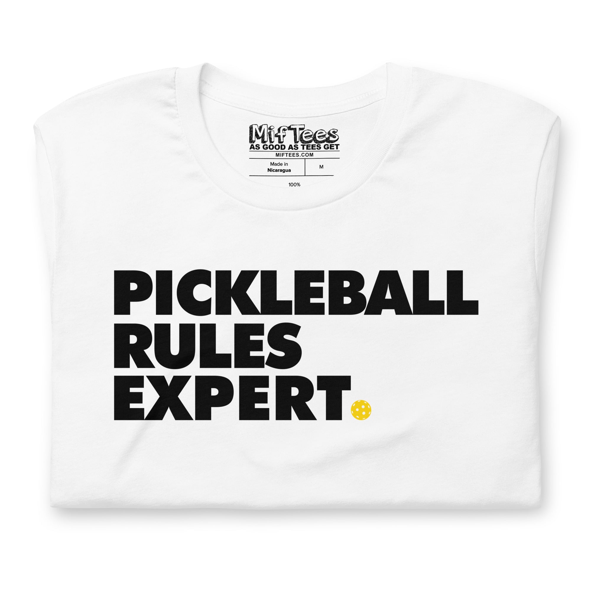 Pickleball Rules Expert t-shirt