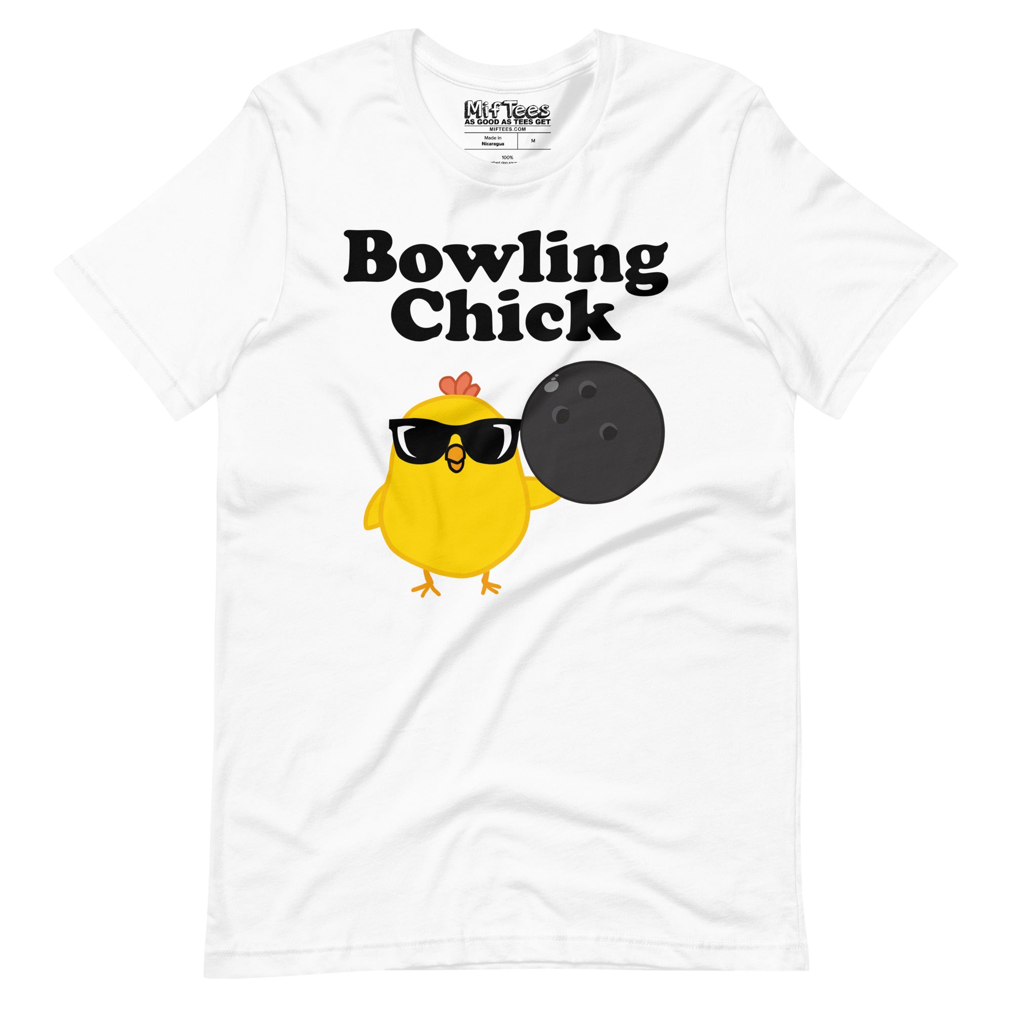 Bowling Chick with Sunglasses t-shirt