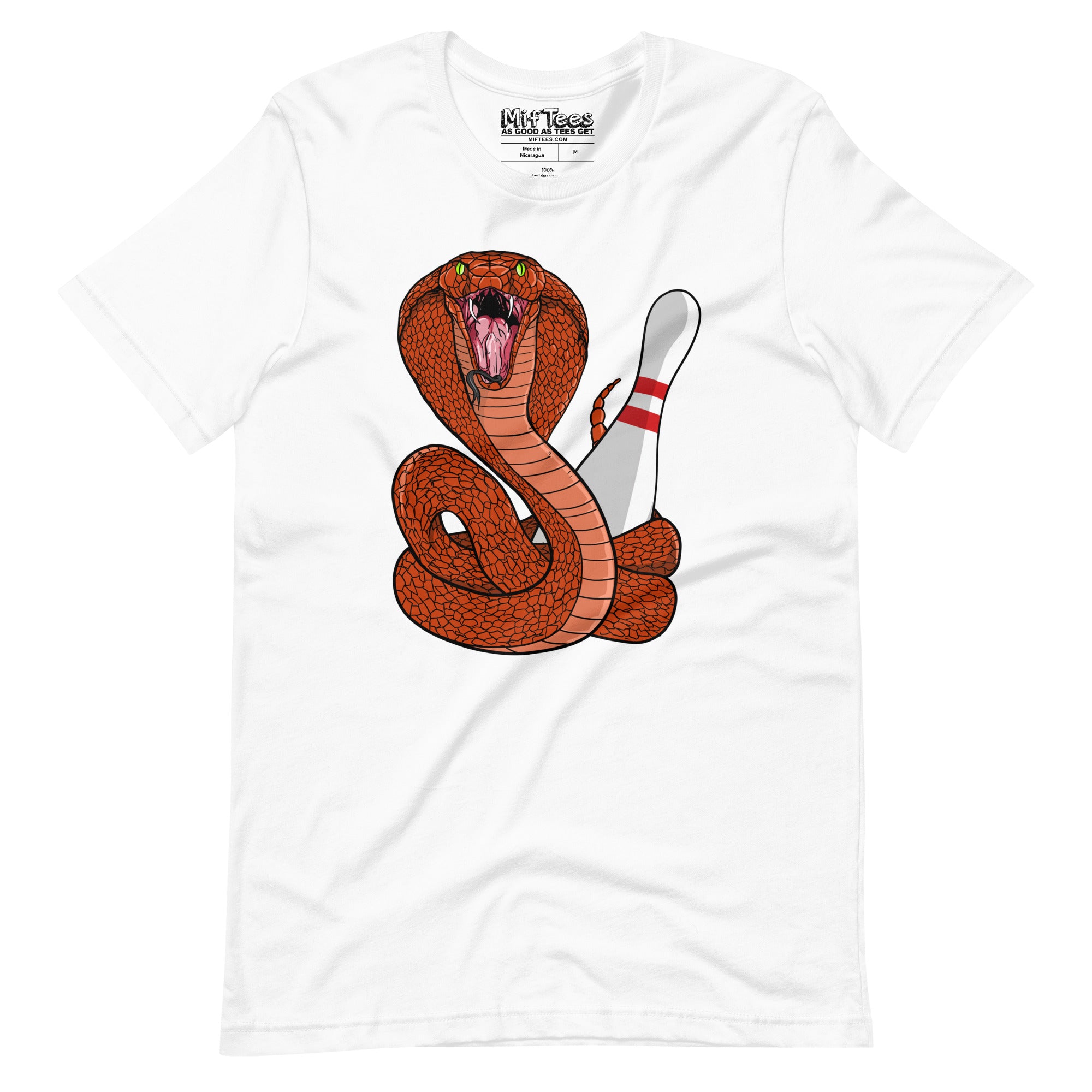 Snake with Bowling Pin t-shirt