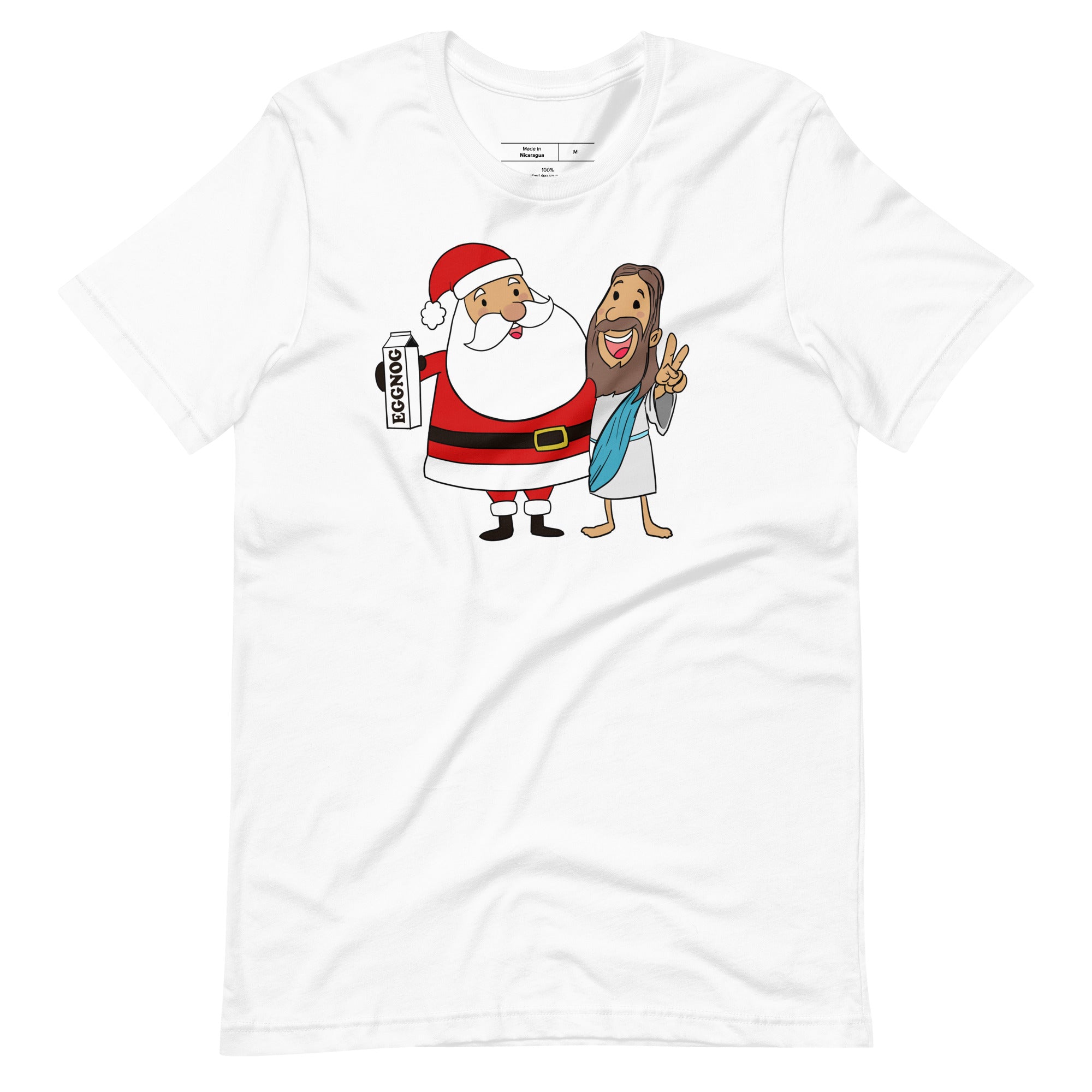 Santa Claus and Jesus Best Friends t-shirt