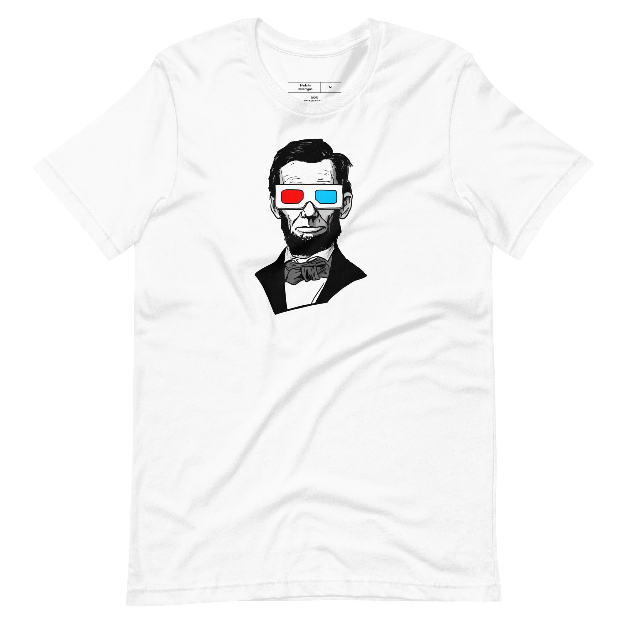 Abraham Lincoln 3D Glasses t-shirt