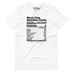 Black King Nutrition Facts t-shirt