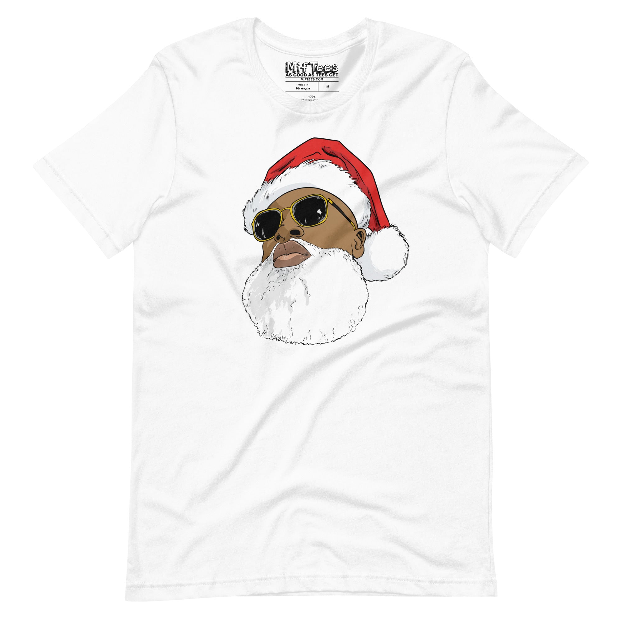 Black Santa Claus with Sunglasses t-shirt