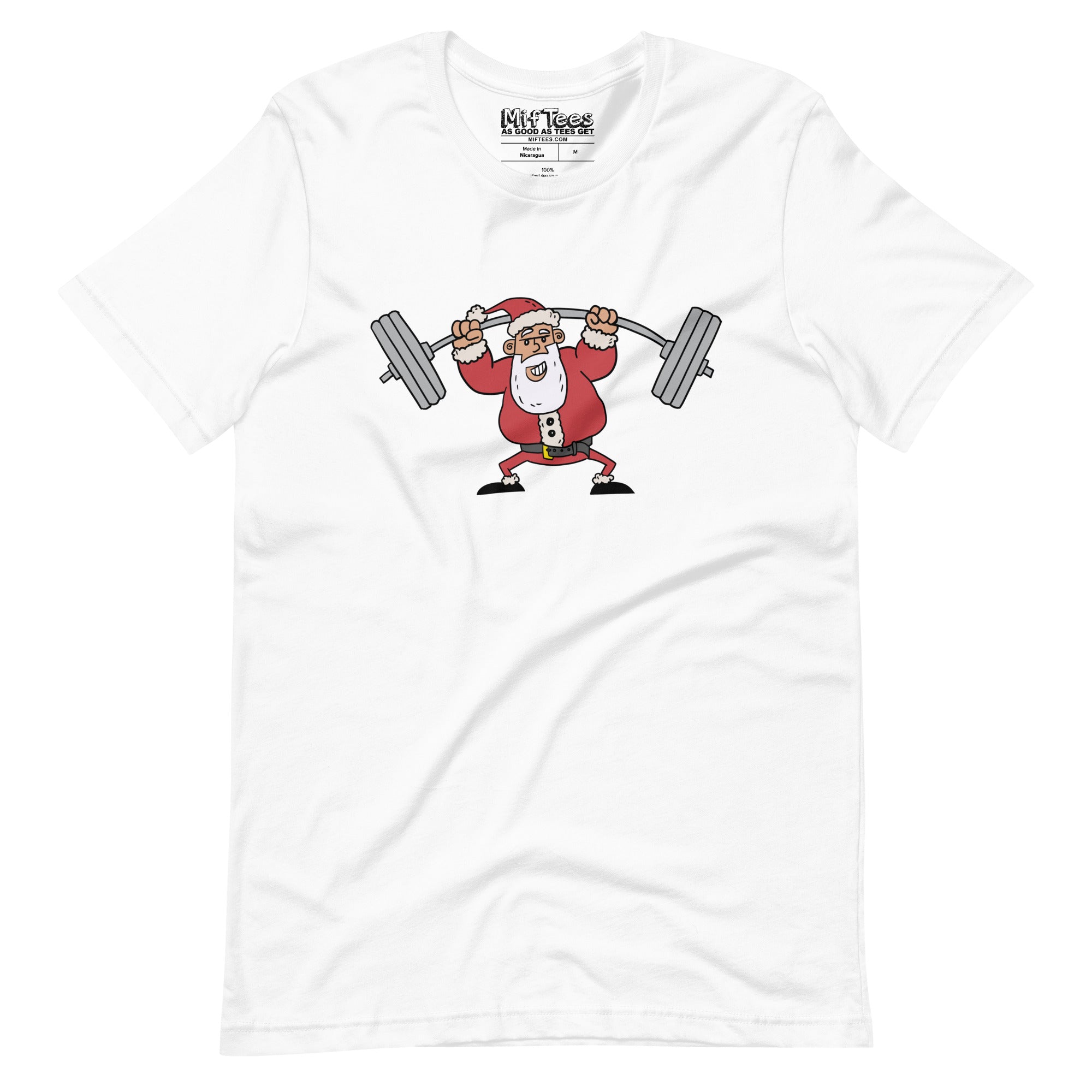 Santa Lifting Weights t-shirt