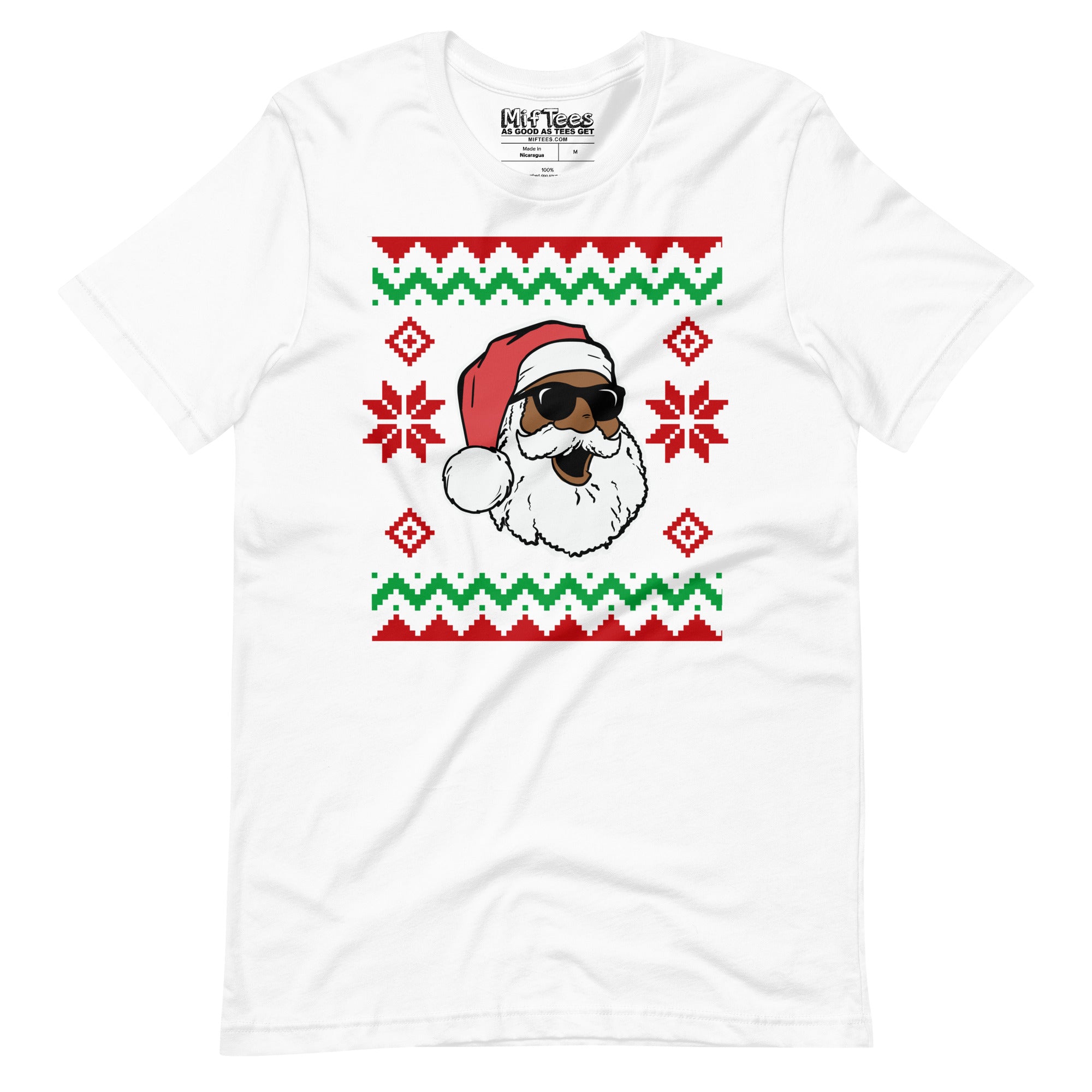 Black Santa Ugly Christmas t-shirt