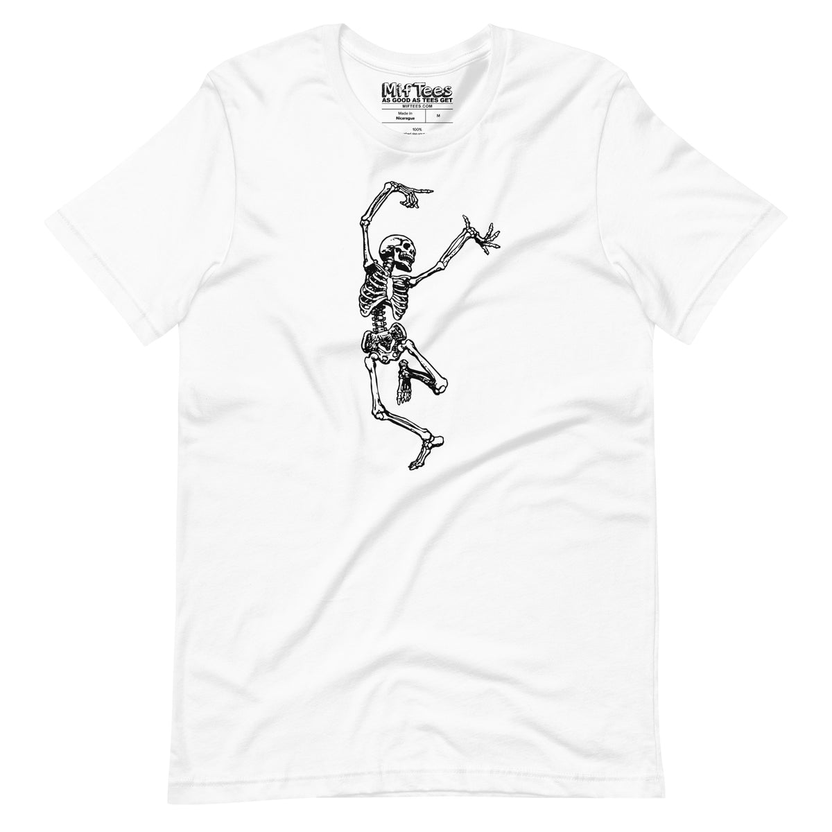 Left Dancing Skeleton Halloween T-Shirt