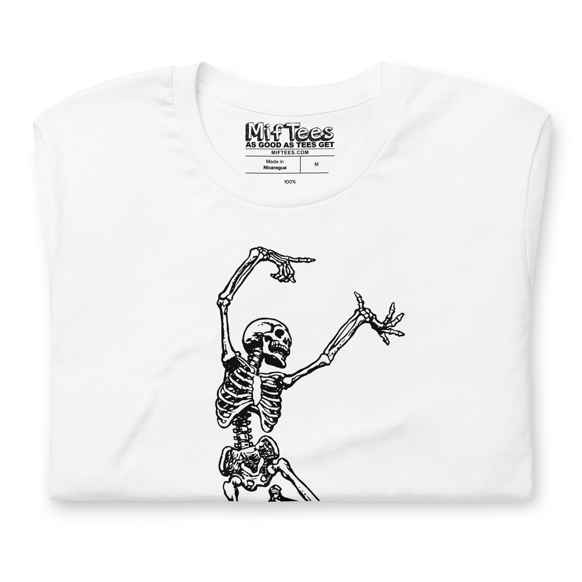 Left Dancing Skeleton Halloween T-Shirt