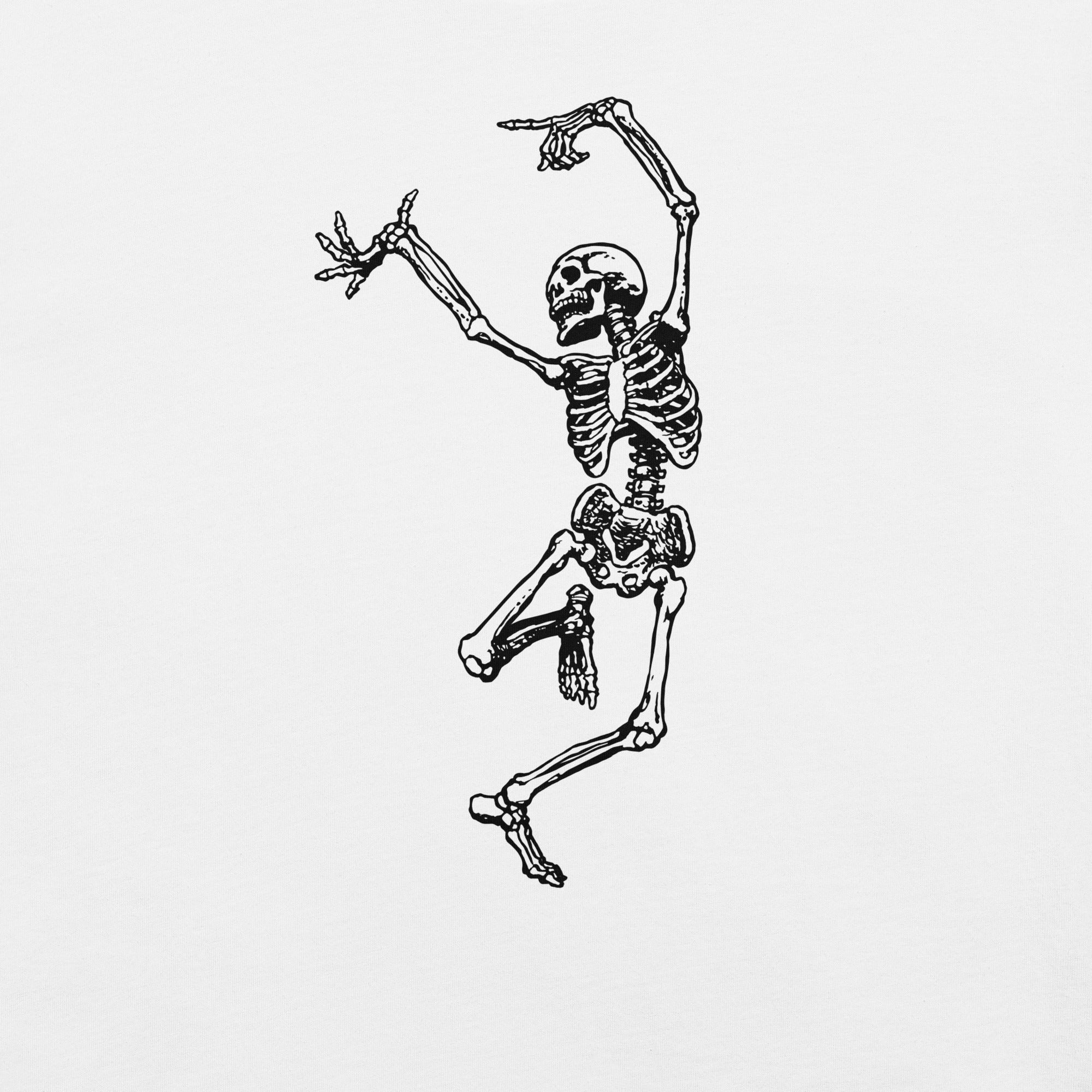 Right Dancing Skeleton Halloween T-Shirt