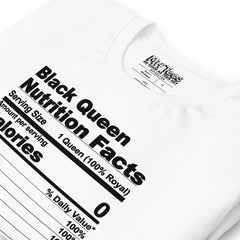 Black Queen Nutrition Facts t-shirt