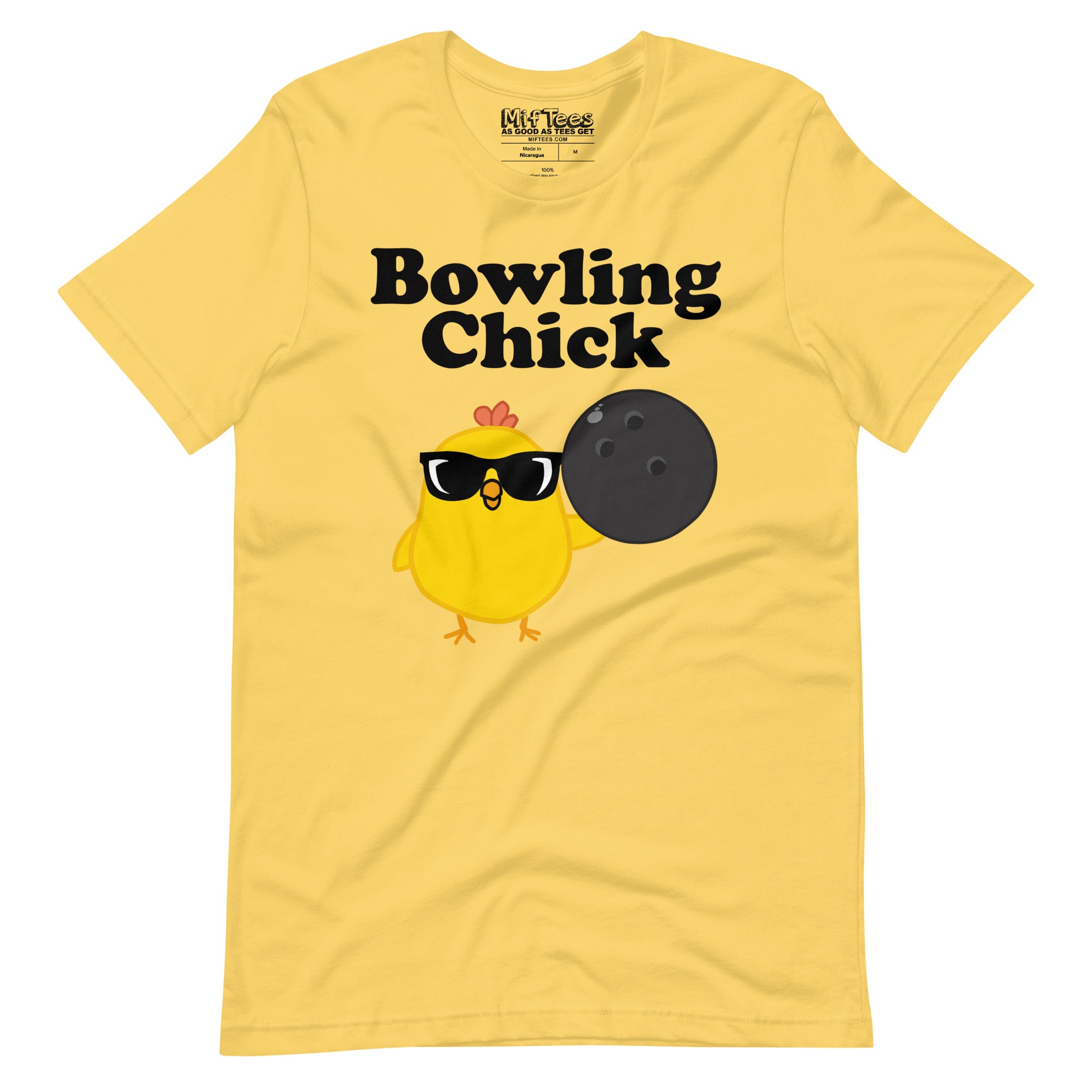 Bowling Chick with Sunglasses t-shirt