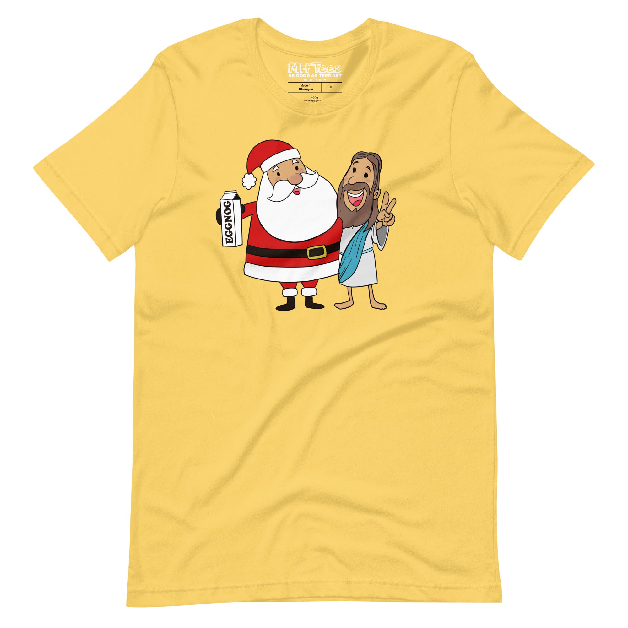 Santa Claus and Jesus Best Friends t-shirt