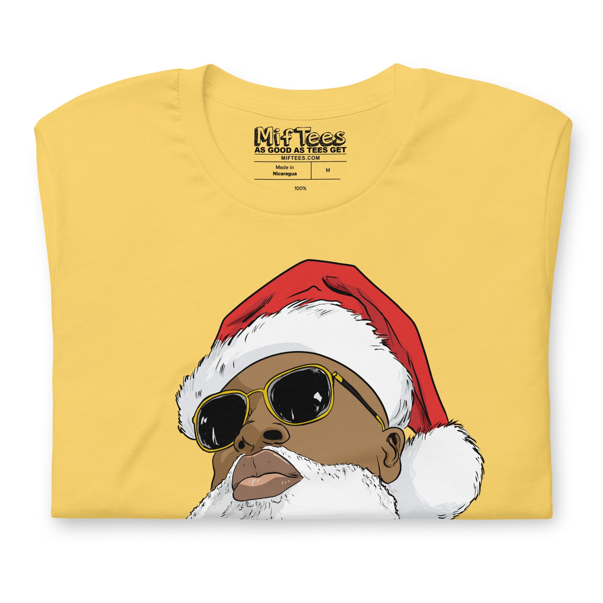 Black Santa Claus with Sunglasses t-shirt