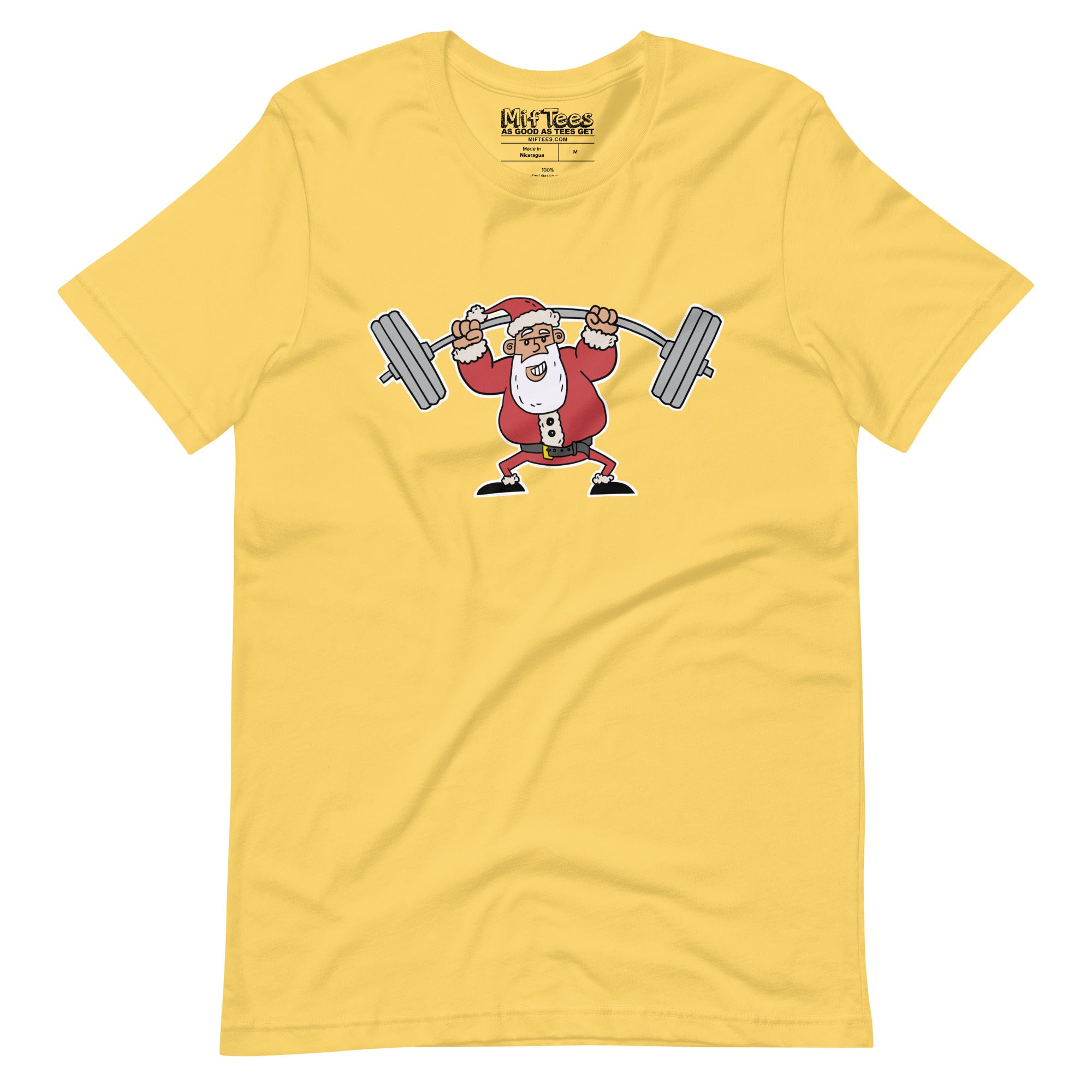 Santa Lifting Weights t-shirt