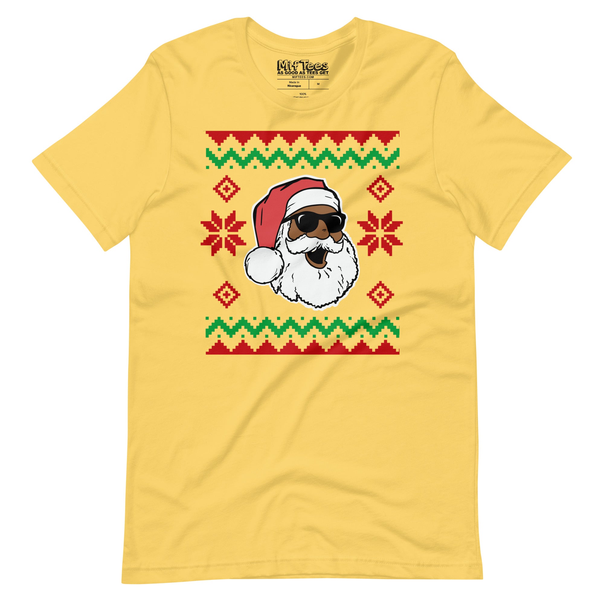 Black Santa Ugly Christmas t-shirt