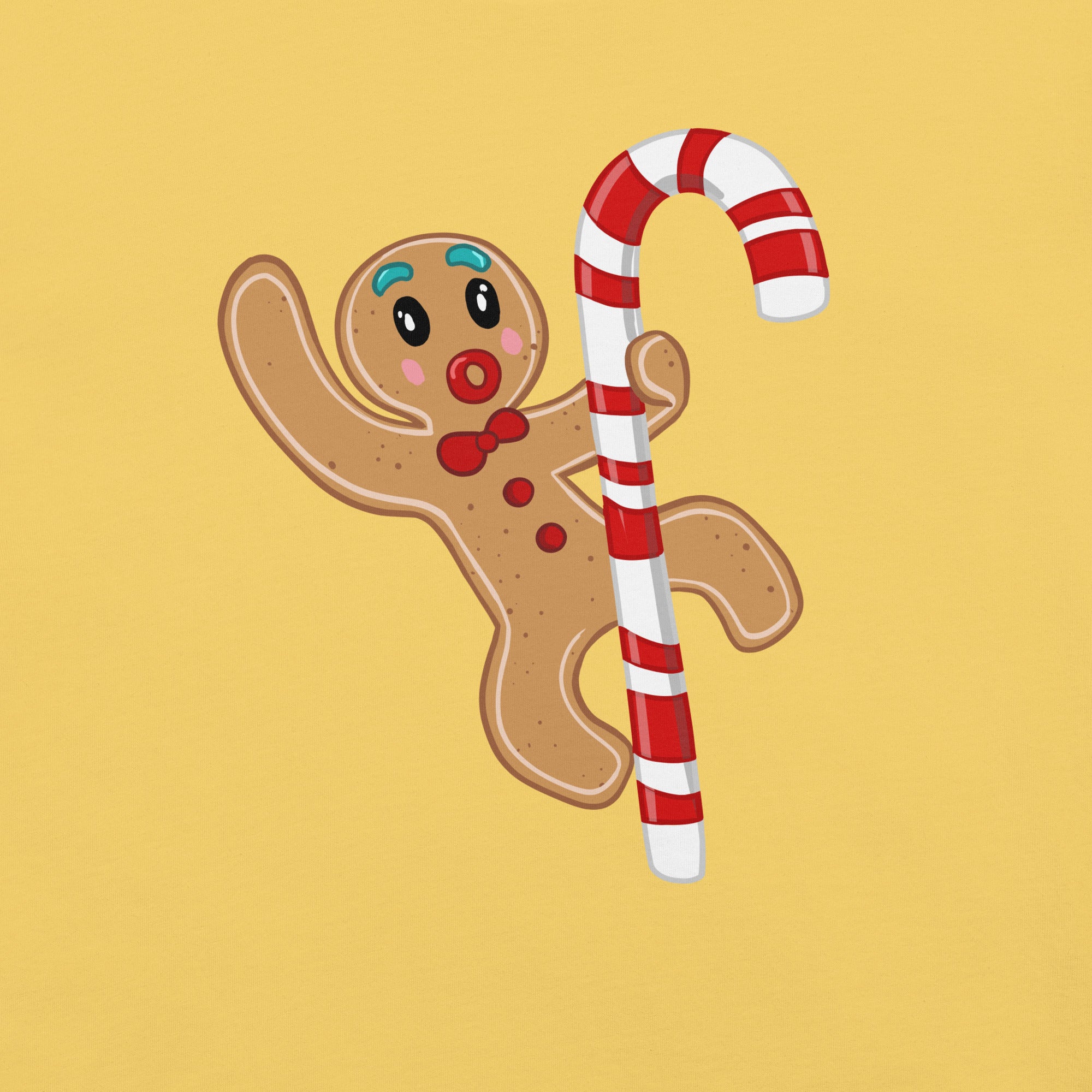 Candy Cane Pole-Dancing Gingerbread Man t-shirt