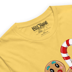 Candy Cane Pole-Dancing Gingerbread Man t-shirt