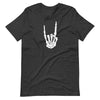 Skeleton Hand Horn Metal funny Halloween Skeleton Rocker T-Shirt