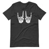 Skeleton Hand Horns Metal funny Halloween Skeleton Rocker T-Shirt