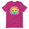 Happy Quarantine Birthday Funny Social Distancing emoji T-Shirt