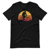 Bigfoot Rides a Mountain Bike funny sasquatch T-Shirt
