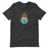 Poop emoji with facemask funny Quarantine poop emoji T-Shirt