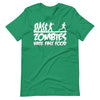Zombies Hate Fast Food funny Halloween Running T-Shirt