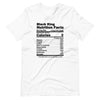Black King Nutritional Facts T-Shirt
